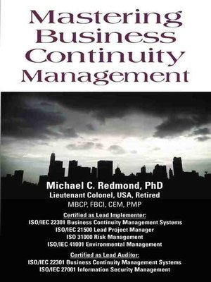 cover image of Mastering Business Continuity Management